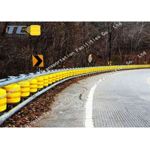 Buy cheap PVC Yellow Road Rolling Barrier With Galvanized Beam from wholesalers