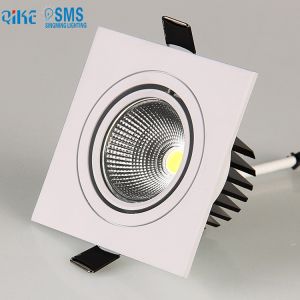 Buy cheap Free samples down light LED 12W square design round fixture black white color downlight from wholesalers