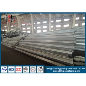 Buy cheap Dodecagonal Octagonal Steel Conical Power Transmission Poles 25-40FT Direct Buried from wholesalers
