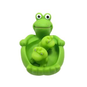 Buy cheap Soft Lovely Animal Water Play Baby Bath Toys Mini 3 Frog Set Custom Pattern from wholesalers