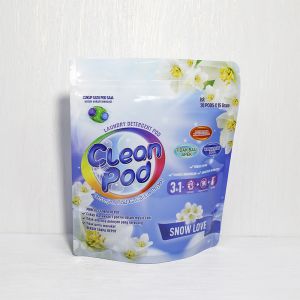 Glossy Surface Stand Up Pouches For Laundry Pods Packaging Customizable With