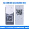 Buy cheap Removable Tear Off Custom Adhesive Sticker QR Code Debossing CE from wholesalers