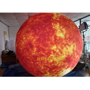 Durable 2.5m / 8ft Inflatable Sun With Light With Continuous Inflation Design