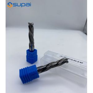 SUPAL CNC Machine And NANO Coating Custom End Mills For Copper Alloy Machining