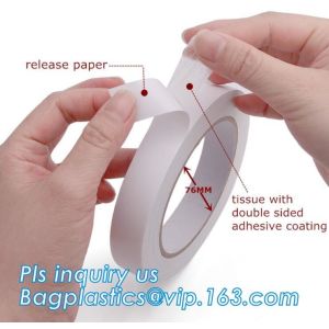 Buy cheap Factory direct sale cheap industrial strong double sided tape with carrier tissue or foam or pet or bopp bagease bagplas from wholesalers