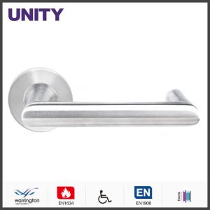 Buy cheap Stainless Steel Fire Door Lever Handle EN1906 and EN1634 Satin Finish from wholesalers