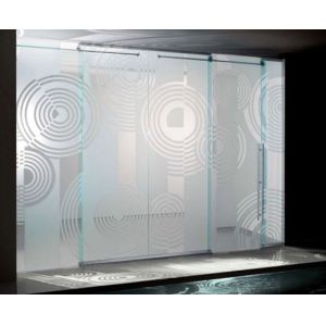 Obscure Pattern Shower Tempered Glass , Tempered Glass Bathroom