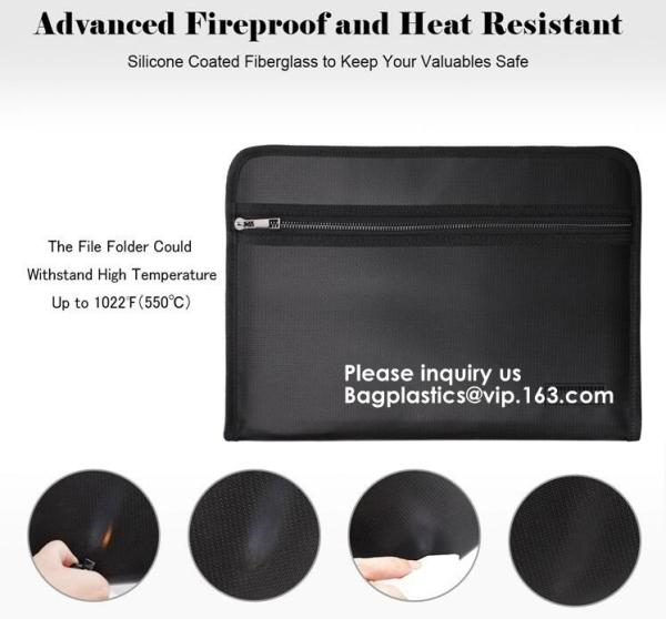 High Quality Fireproof Felt A4 Document File Folder Bag For Office,Fireproof