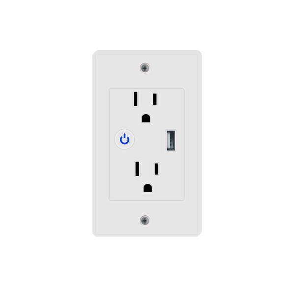 Smart Home In Wall Outlet In Wall Plug Socket Outlet Electrical Outlet With
