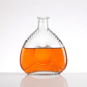 Buy cheap Small Glass Bottles for Whisky Flat Shape and Aluminum Plastic PP Collar Included from wholesalers