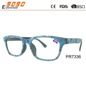 Buy cheap 2018 new design reading glasses spring hinge ,made of PC frame,pattern on the frame from wholesalers