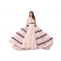 Buy cheap High End Lace Long Sleeve Women Muslim Evening Dress With Lace Flower product
