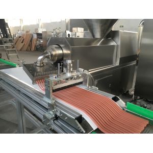 Automatic Tray System Pet Food Production Line To Meat Strip Processing