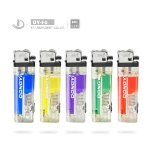 Buy cheap Gas Refillable LED Flint Lighter with Popular Disposable Smoking and Customization from wholesalers