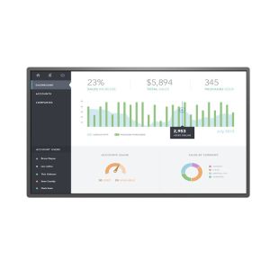 Buy cheap 55-inch/65-inch Floor-Mounted Smart Interactive Whiteboard System with Mobile Teaching Cart from wholesalers