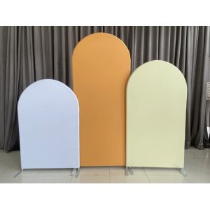 Buy cheap Elegant Acrylic Personalized Wedding Backdrops Printing Circle Arch Backdrop from wholesalers