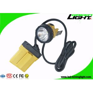 Buy cheap 10.4Ah IP68 Mining Cap Lights 25000 Lux Minig Corded Cable With Low Power Warning from wholesalers