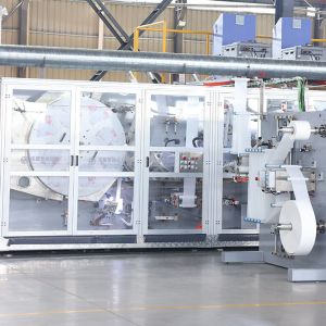 Buy cheap 400Pcs/Min Full Servo Sanitary Pad Menstrual Panties Production Line with CE from wholesalers