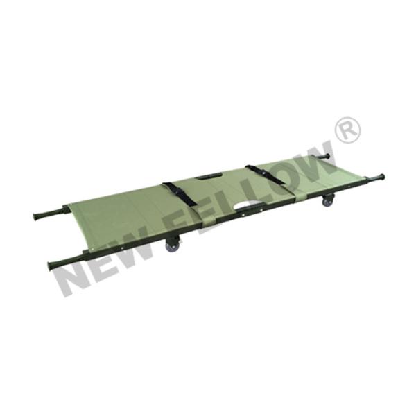 Quality Aluminum Alloy Folding Stretcher 190 × 53 × 15cm With Wheels For Hospitals for sale