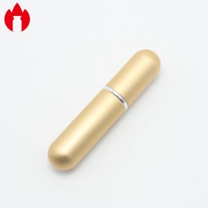 China 5ml Golden Perfume Borosilicate Glass Spray Vial With Pump on sale