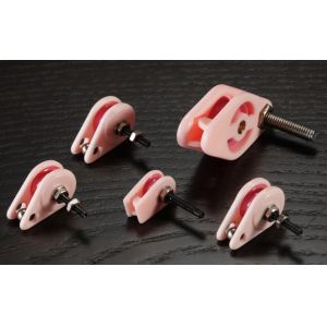 Buy cheap Pink Caged Ceramic Pulley , Precision Coil Winding Tensioner Accessories product