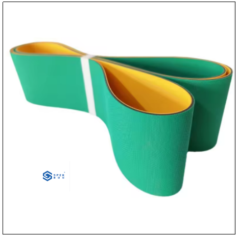 Spinning Circumference 2445mm* Width 11mm Green Spindle Belt With Finger Joint