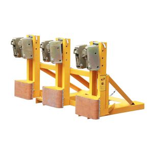 DG1500E Forklift Mounted Rubber-belt Drum Grabber Loading Capacity 500Kg Each