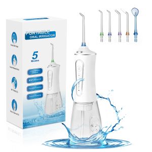 China Hotel USB IPX7 Waterproof Oral Irrigator Teeth Cleaner Water Floss with 5 hours Charging Time and UV Function on sale
