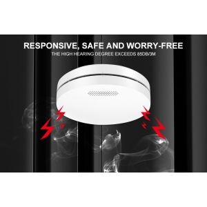 3 Year Battery Wireless Interconnected Smoke Detector Fire Alarm Sensor