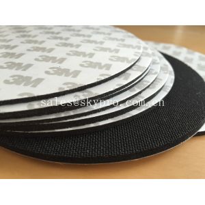 Black natural foam Rubber mat with 3M adhesive backing for mouse pad and gasket