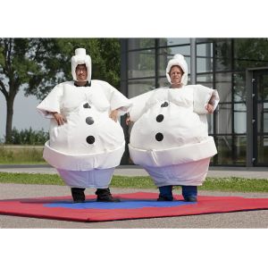 Buy cheap White Inflatable Cartoon Sumo Suits With Foam / Sumo Wrestler Costume from wholesalers
