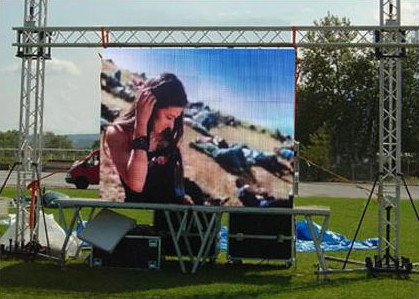 Outdoor Video P8 led screen brightness 7000cd 3840Hz Big screen IP65 P1.25 COB