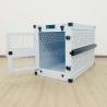 Buy cheap Portable White Aluminum Collapsible Single Dog Crate Box Folding Pet Carrier from wholesalers