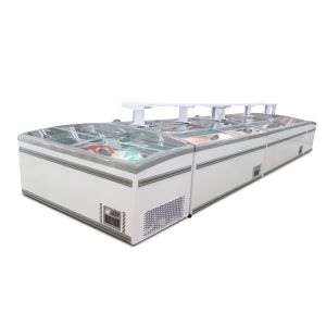 Buy cheap Danfoss Compressor Supermarket Island Freezer With Static Cooling System from wholesalers