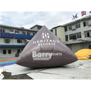 PVC Material Outdoor Triangle Inflatable Paintball Bunker For Field Shootout