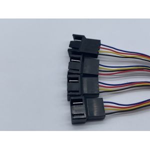Customized JST SM2.5 4 Pin To JST SH1.0 4 Pin Wire Harness With Tin Plated