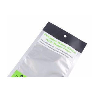 Printing 3 side sealed Aluminum Foil plastic packing bag for seeds with hanger