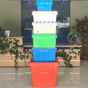 Buy cheap Nestable and Stackable Plastic Crate with Lids Internal Size 550*370*350mm Recyclable from wholesalers