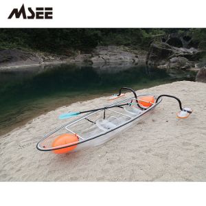 Buy cheap Customized Glass Bottom Boat , Durable Polycarbonate Fiberglass Kayak Canoe product