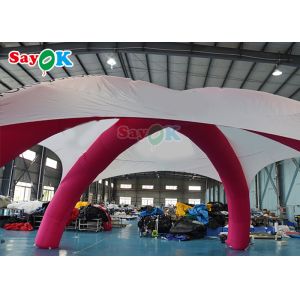Event Sponsored X Shape Inflatable Spider Tent Advertising Promo Tent White And