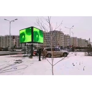 SMD3535 500W/M2 Pole Mounted LED Billboard DVI Graphics
