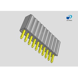 Buy cheap Female header, PCB Mount Receptacle, Vertical, Board-to-Board, 10Pin, 1.0mm Pitch, single row, Gold Flash, DIP, Black from wholesalers