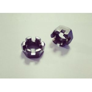 Buy cheap M20x1.5 Slotted Fine Thread Hex Nuts 17mm Thickness For Permanent Fixing from wholesalers