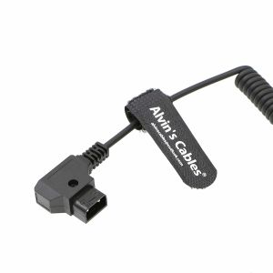 Alvin's Cables NP FZ100 D to D tap Coiled Power Cable for Sony A7III A7RIII