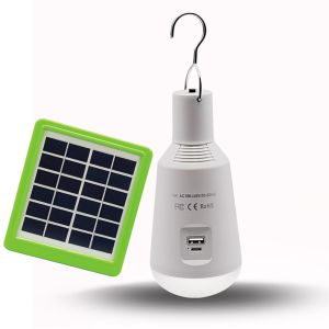 Buy cheap LED Solar Light Solar Bulb with Remote Control Lamp Indoor Waterproof Panel Emergency Plastic Bulb Hook Tent Lantern Outdoor from wholesalers