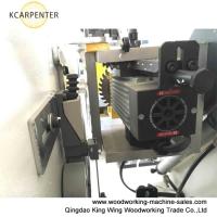 China Full automatic PVC edge banding machine KC307D with gluing end cutting rough  fine trimming scraping buffing functions for sale