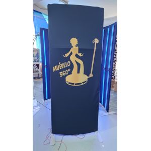 Buy cheap Aluminum Tension Fabric Exhibition 360 Photo Booth Enclosure Backdrop Portable Modern from wholesalers