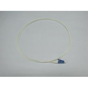 LC PC SM SX 0.9mm Fiber Optic Pigtail IL<=0.2dB white fiber cable