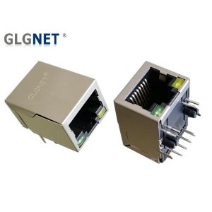 Buy cheap Side Enter Rj45 Through Hole Connector 100Base T With Integrated Magnetics from wholesalers