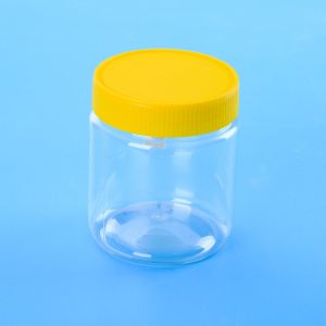 Buy cheap 900ML Screwed Capped Plastic Round Plastic Screw Cap Jars from wholesalers